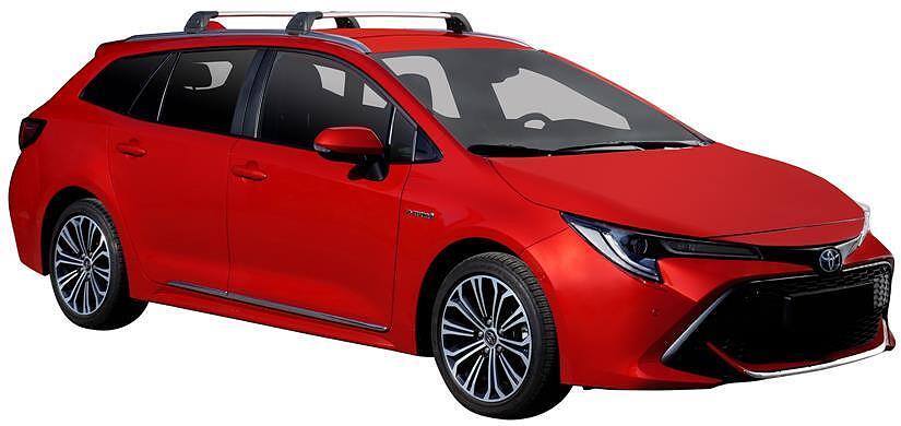 Черни Yakima Flush греди за Toyota Corolla Комби след 2019 година с вградени надлъжни греди