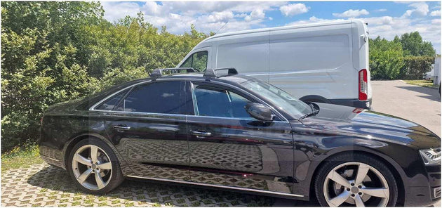 Черни Yakima Flush за Audi A8 (къса база) модел от 2010 до 2017 година