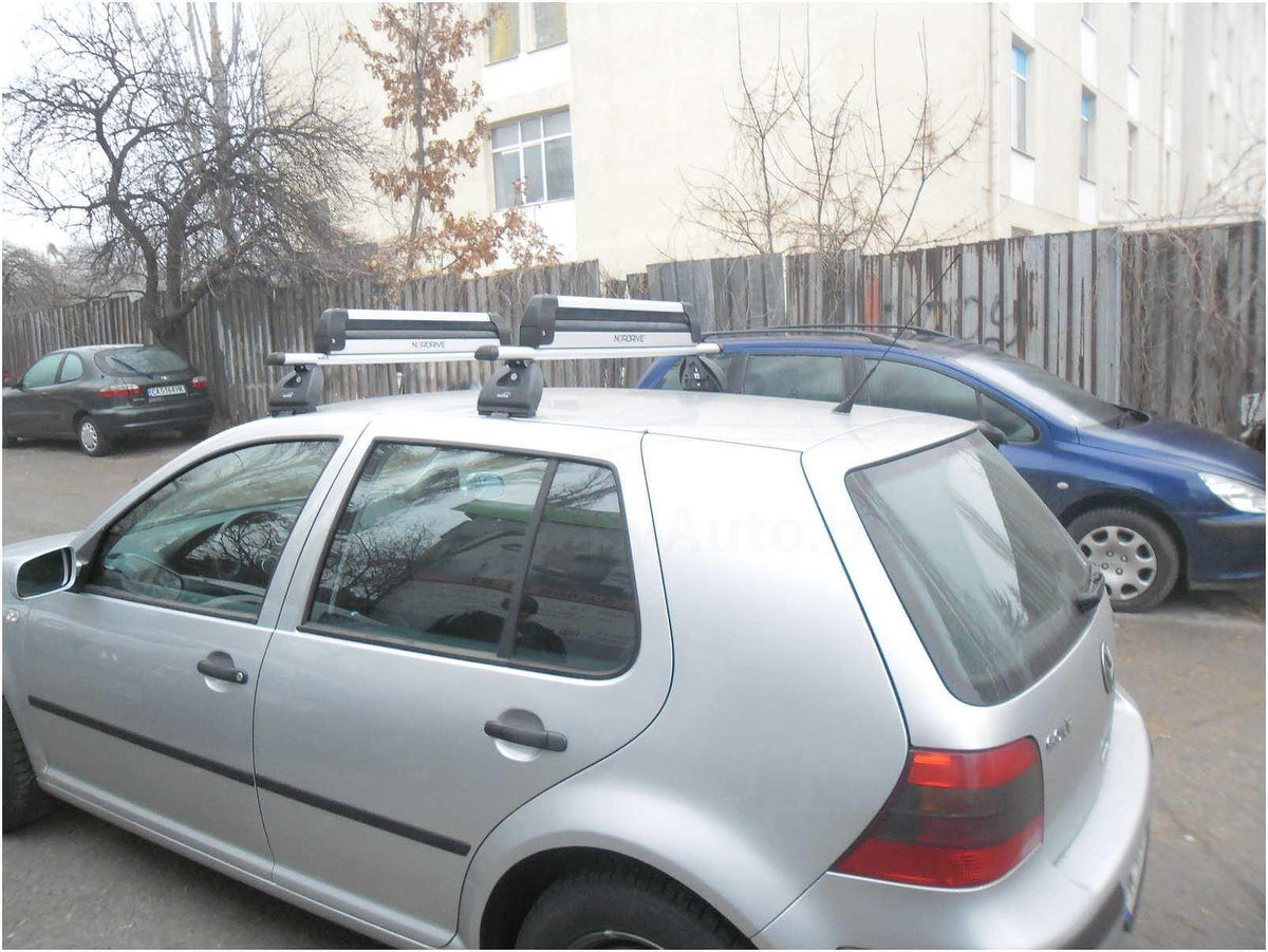 Напречни греди Hakr Alu Silver за VW Golf 4 Хечбек с 5 врати и VW Bora седан