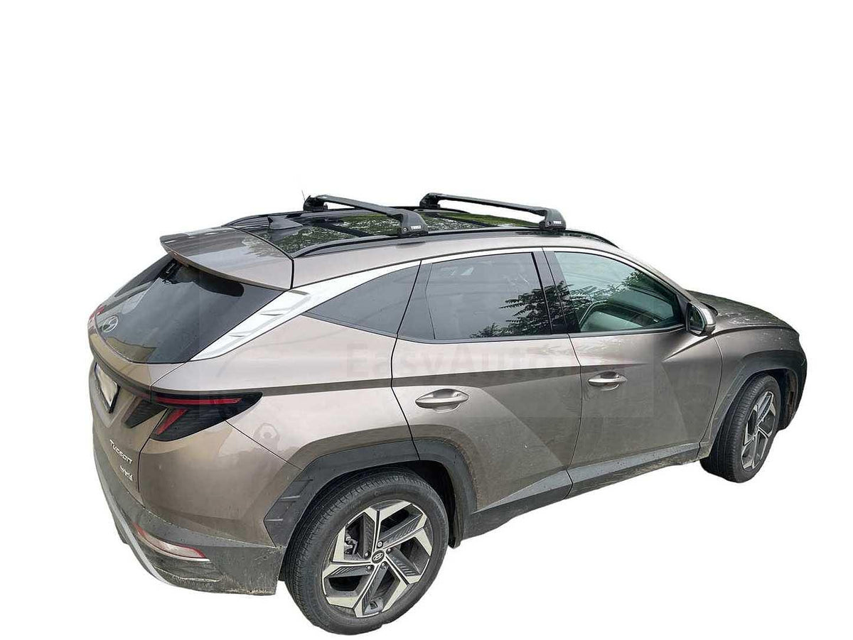 Черни аеродинамични товарни греди Thule EDGE 7206 Black за Hyundai Tucson модел след 2021 година