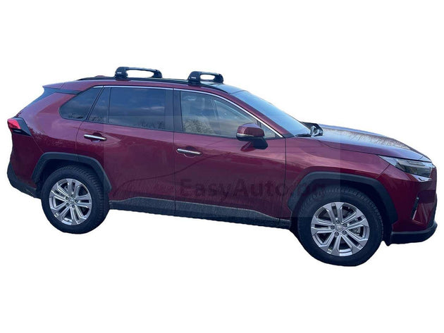 Напречни товарни греди Thule EDGE Black 7207 за Toyota Rav4 модел след 2019 година с вградени надлъжни греди
