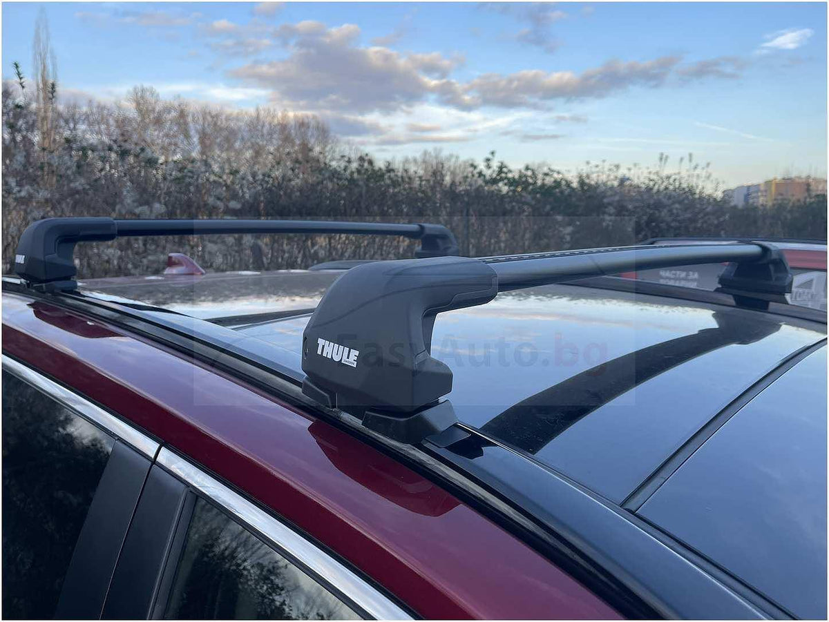 Напречни товарни греди Thule EDGE Black 7207 за Toyota Rav4 модел след 2019 година с вградени надлъжни греди