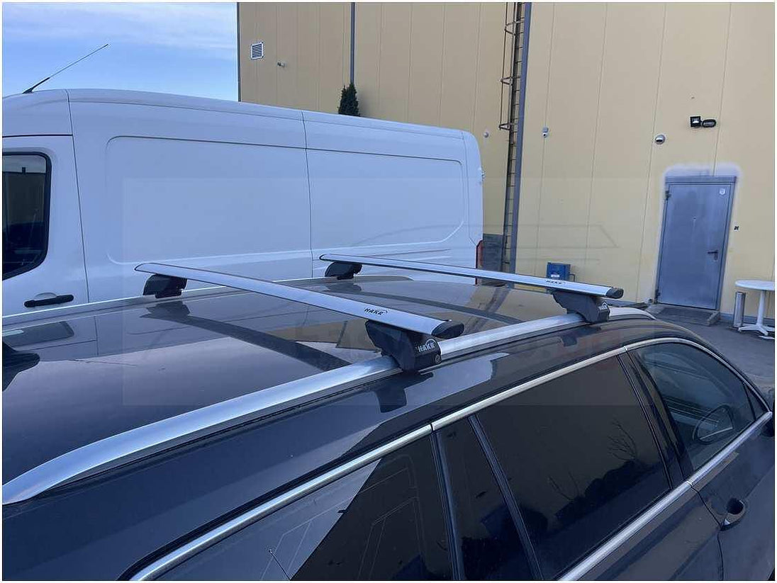 Сиви 120 см. Аеродинамични напречни греди HAKR AERO Wing за VW Passat B8 Variant и Alltrack модели след 2014 до 2024 година