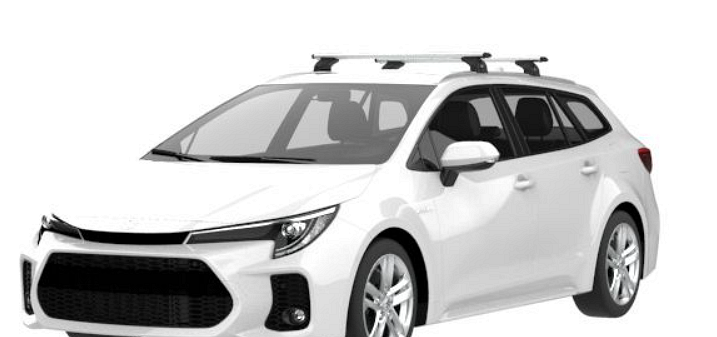 Сиви Аеродинамични Алуминиеви греди Cruz Airo за Suzuki Swace модел от 2020 година и нагоре с плътни надлъжни греди