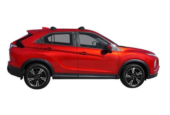 Сиви аеродинамични греди Yakima Flush за Mitsubishi Eclipse Cross модел от 2021 година и нагоре без надлъжни греди