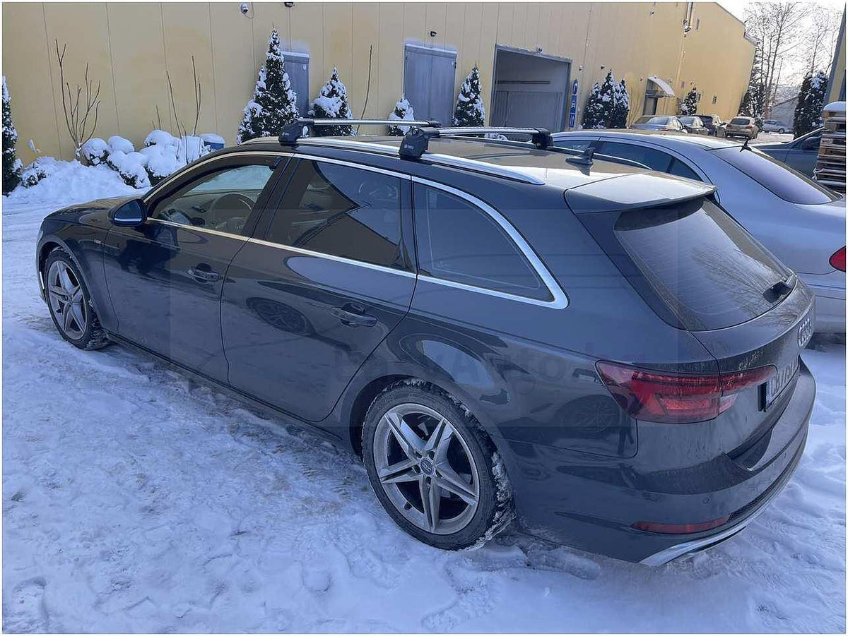Сиви аеродинамични товарни греди Turtle AIR2 за Audi A4 Avant B9 след 2015 до 2024 година