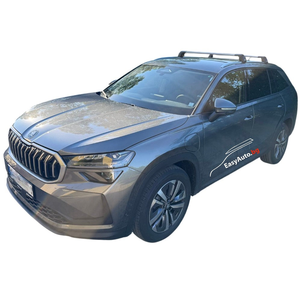 Сиви аеродинамични товарни греди Turtle AIR2 за Skoda Kodiaq от 2024 година и нагоре