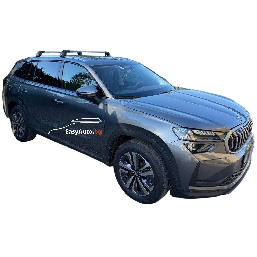 Сиви аеродинамични товарни греди Turtle AIR2 за Skoda Kodiaq от 2024 година и нагоре