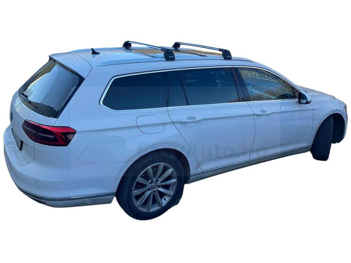 Сиви аеродинамични товарни греди Turtle AIR2 за VW Passat Variant B8 2014-2024 година