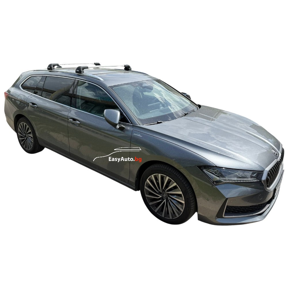 Сиви Напречни товарни греди Thule EDGE 7206 Silver за Skoda Superb модел от 2024 година нагоре