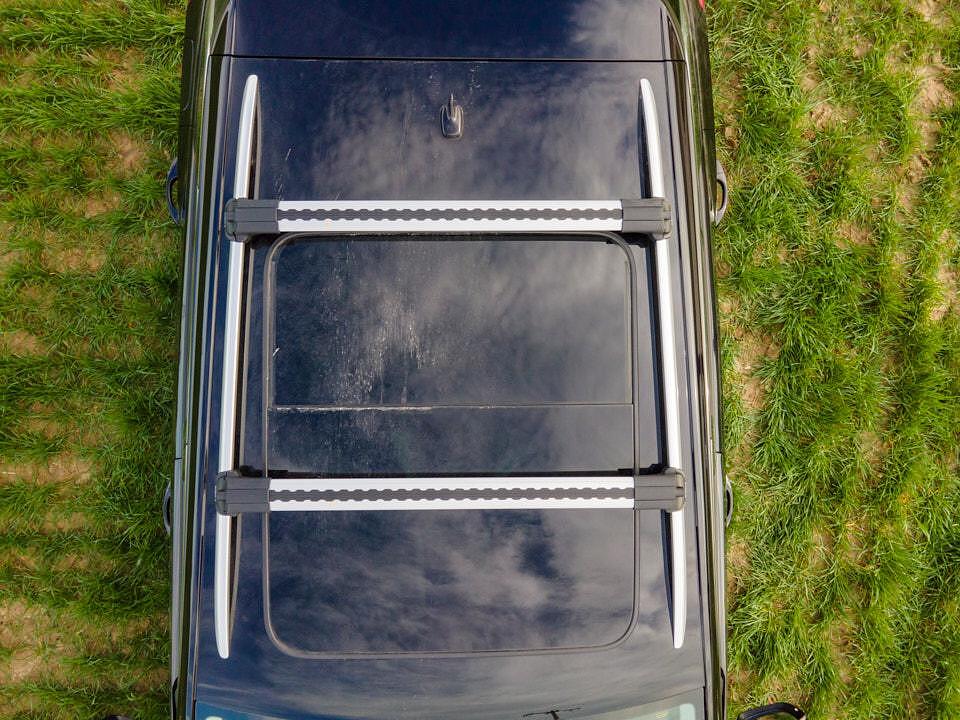 Сиви Напречни товарни греди Turtle AIR1 за Audi A4 Allroad (B8) от 2009 до 2015 година