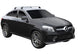 Сиви супер аеродинамични греди Yakima Flush греди за Mercedes GLE Coupe модел от 2015 година и нагоре