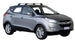 Сиви супер аеродинамични греди Yakima Flush за Hyundai Ix35 модел БЕЗ надлъжни греди с гол таван