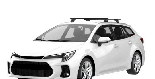Стоманени греди Cruz Oplus S-Fix за Toyota Corolla комби модел от 2019 година и нагоре с плътни надлъжни греди