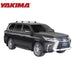 Супер аеродинамични Черни греди Yakima Flush греди за Lexus LX модел след 2016 година до 2021 година с вградени надлъжни греди