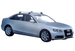 Супер аеродинамични ЧЕРНИ Yakima Flush греди за Audi A4 седан модел от 2008 до 2015 година