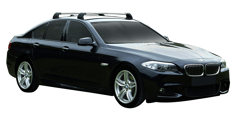 Супер аеродинамични ЧЕРНИ Yakima Flush греди за BMW 5 серия F10 модел 2010 до 2015 година