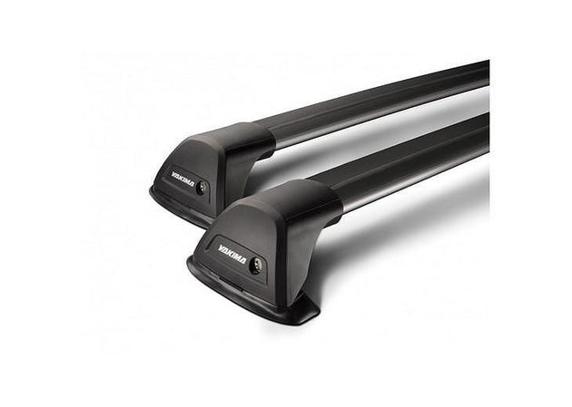 Супер аеродинамични ЧЕРНИ Yakima Flush греди за Subaru Tribeca модел от 2006 до 2007 година без надлъжни греди