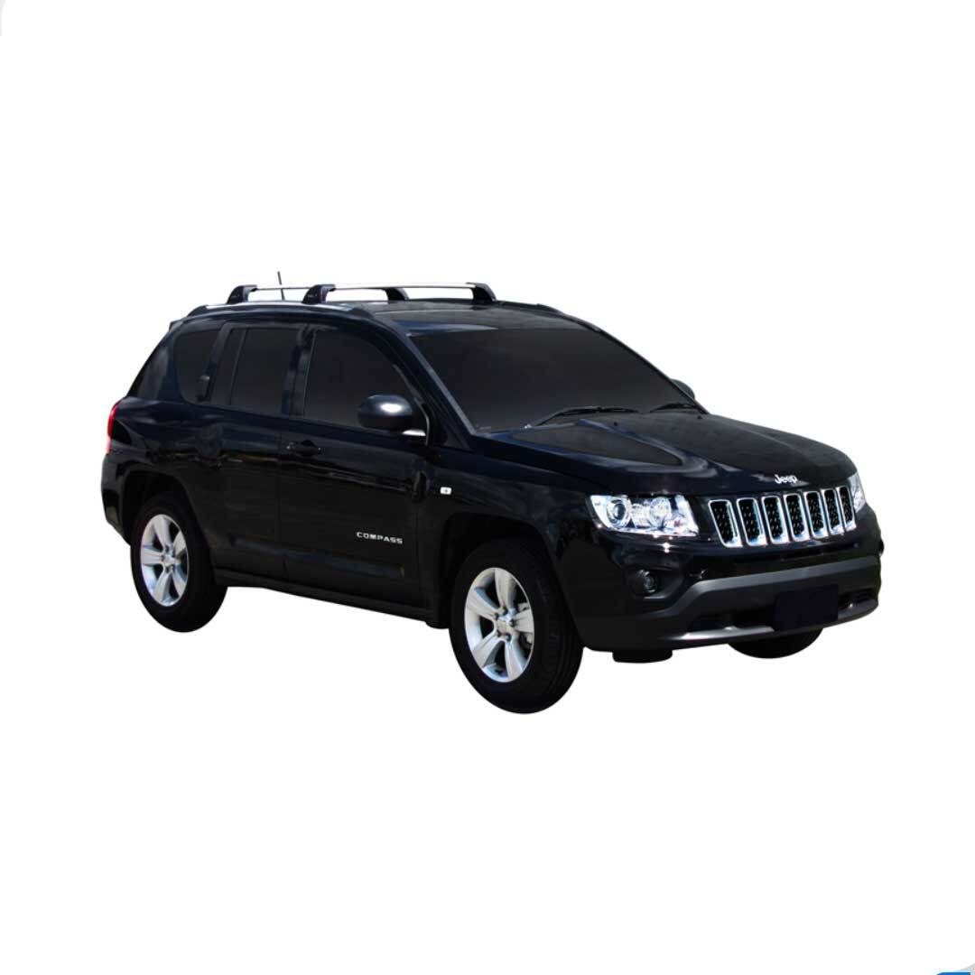 Супер аеродинамични греди ЧЕРНИ Yakima Flush греди за Jeep Compass модел от 2011 до 2016 година