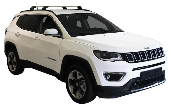 Супер аеродинамични греди ЧЕРНИ Yakima Flush греди за Jeep Compass модел от 2016 година и нагоре