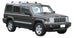 Черни Yakima Flush багажни греди за Jeep Commander 2006 до 2011 година