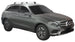 Черни супер аеродинамични греди Yakima Flush греди за Mercedes GLC X253 модел 2015 до 2023 година с вградени надлъжни греди