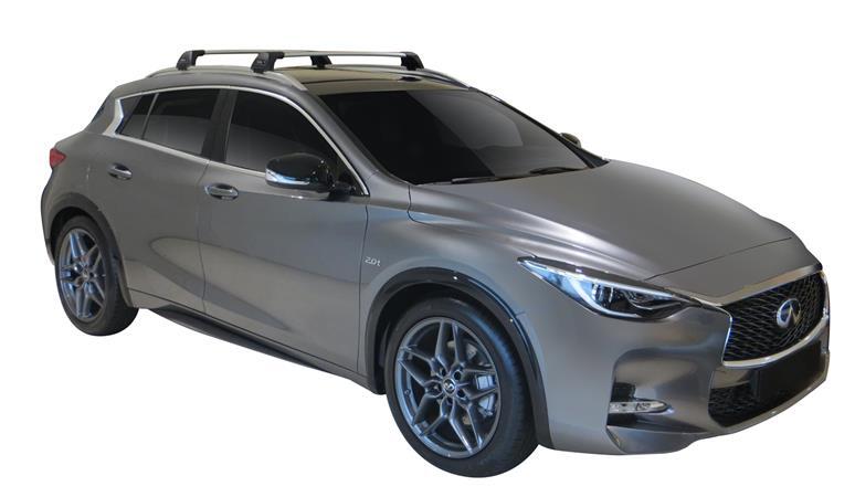 ЧЕРНИ Yakima Flush греди за Infiniti, Mercedes и Renault с вградени надлъжни греди