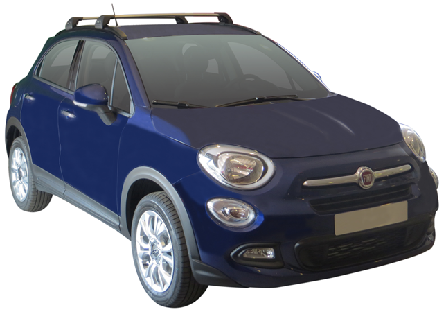 ЧЕРНИ Yakima Flush греди за Fiat 500X с вградени надлъжни греди