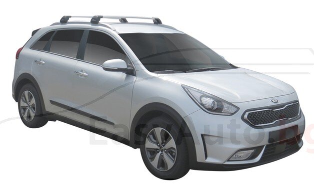 Yakima Flush греди за Kia Niro 2016-2021 с вградени надлъжни греди - Черни