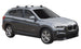 Черни аеродинамични греди Yakima Flush за BMW X1 F48 от 2016 до 2021 година с вградени надлъжни греди