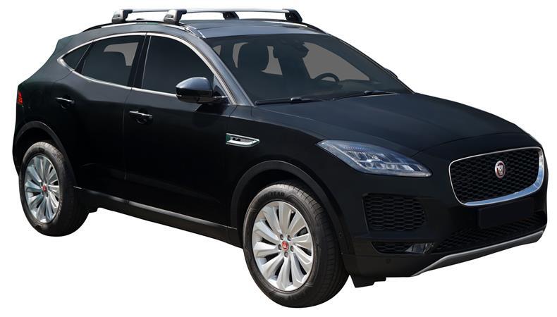 Напречни греди за Jaguar E-Pace с надлъжни греди - Yakima Flush черни