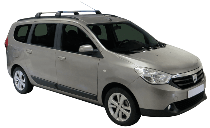 Черни Yakima Flush греди за Dacia Lodgy с вградени надлъжни греди