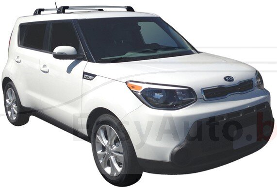 Черни Yakima Flush греди за Kia Carens 2013- и Kia Soul 2014-2020