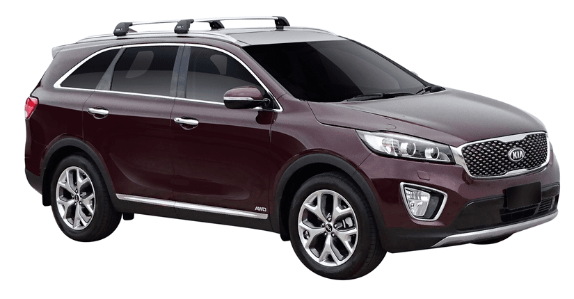 Черни Аеродинамични греди Yakima Flush за Kia Sorento от 2015 до 2020 година