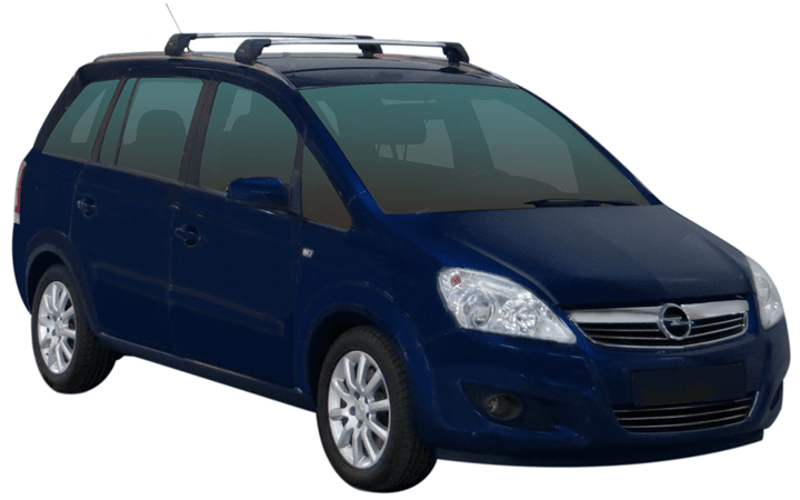 Yakima Flush греди за Opel Zafira B модел с вградени надлъжни греди от 2007 до 2011 година- Черни