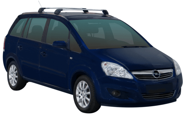Yakima Flush греди за Opel Zafira B модел с вградени надлъжни греди от 2007 до 2011 година- Черни