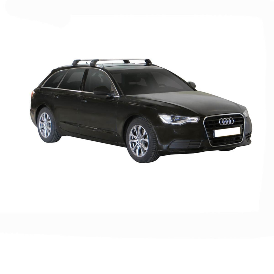 Супер аеродинамични ЧЕРНИ Yakima Flush греди за Audi A6 Avant модел 2011-2018 с вградени надлъжни греди