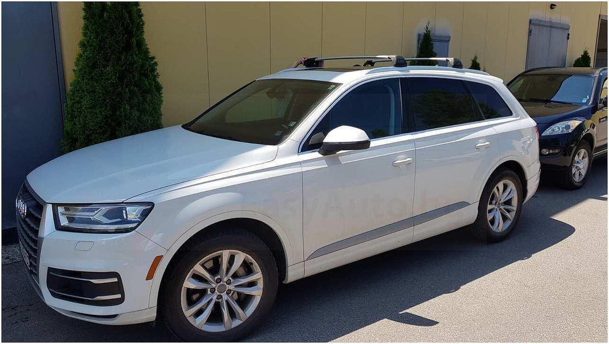 Супер аеродинамични - Сиви греди Yakima Flush греди за Audi Q7 модел 2015-2024