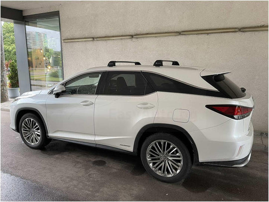 Супер аеродинамични сиви греди Yakima Flush греди за Lexus RX модел след 2016 година