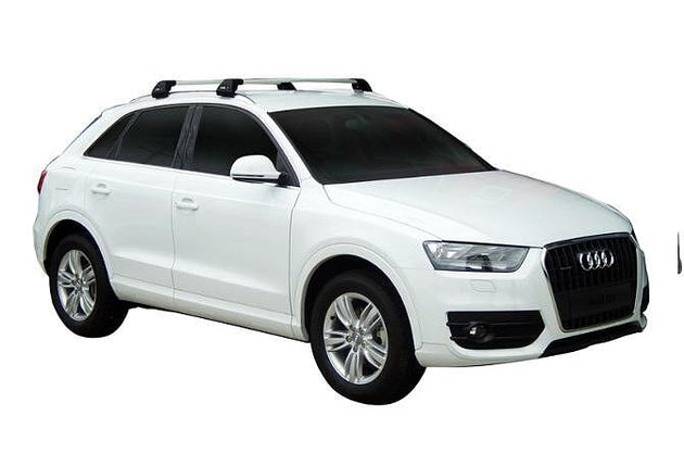 Супер аеродинамични СИВИ Yakima Flush греди за Audi Q3 модел 2012 до 2018 с вградени надлъжни греди