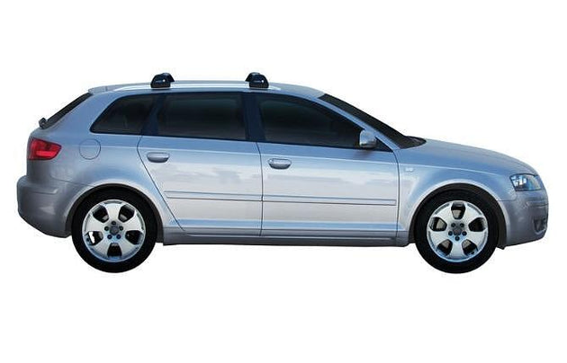 Супер аеродинамични СИВИ Yakima Flush греди за Audi A3 модел 2004 до 2012 с вградени надлъжни греди