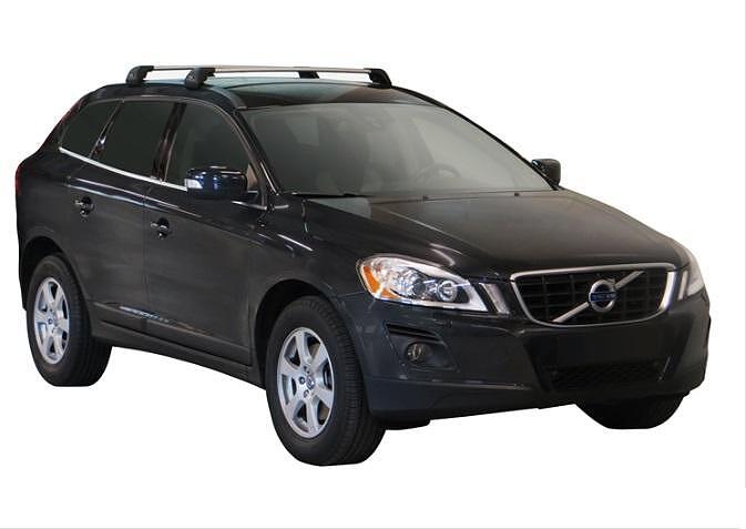 Супер аеродинамични СИВИ Yakima Flush греди за Volvo XC 60 модел 2008 до 2017 с вградени надлъжни греди