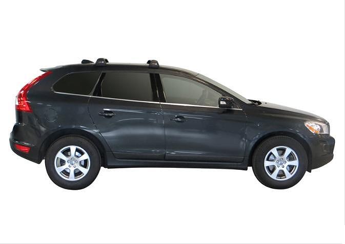Супер аеродинамични СИВИ Yakima Flush греди за Volvo XC 60 модел 2008 до 2017 с вградени надлъжни греди