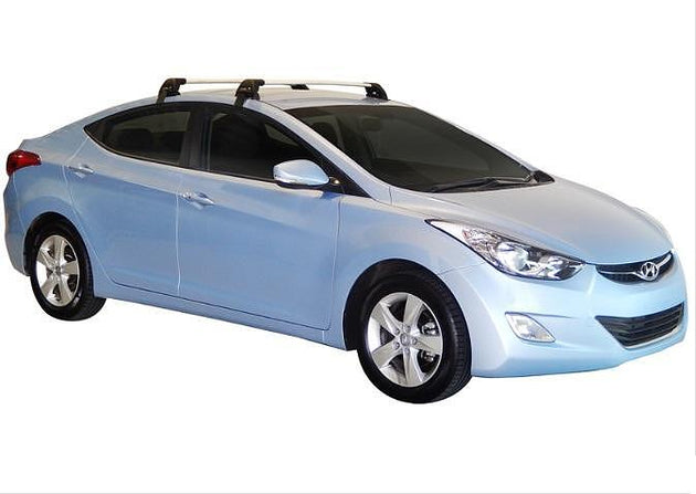 Супер аеродинамични СИВИ Yakima Flush греди за Hyundai Elantra модел 2011 до 2016 година