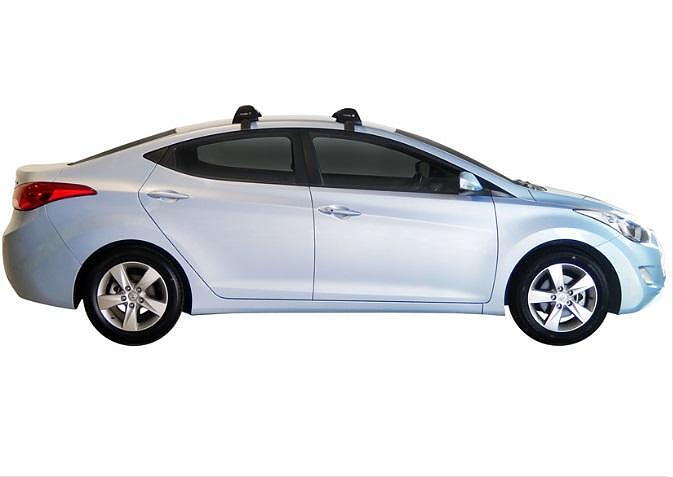 Супер аеродинамични СИВИ Yakima Flush греди за Hyundai Elantra модел 2011 до 2016 година