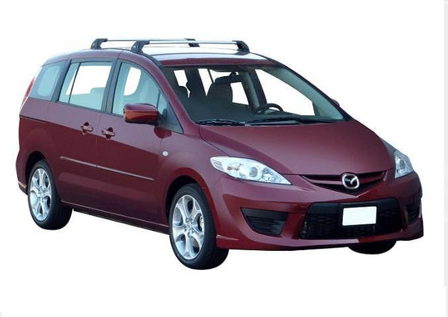 Супер аеродинамични СИВИ Yakima Flush греди за Mazda 5 модел от 2006 до 2010 година без надлъжни греди