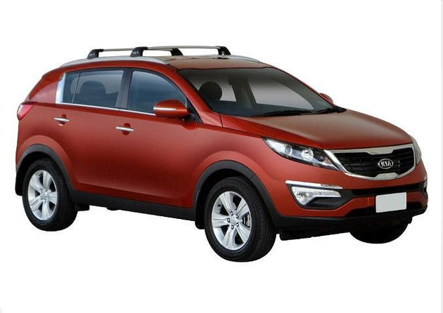 Супер аеродинамични СИВИ Yakima Flush греди за Kia Sportage модел 2010 до 2015 година с плътно вградени надлъжни греди