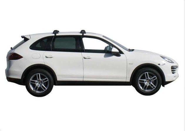 Супер аеродинамични СИВИ Yakima Flush греди за Porsche Cayenne модел 2010 до 2018 година без надлъжни греди