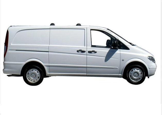 Супер аеродинамични СИВИ Yakima Flush греди за Mercedes Viano модел от 2004 до 2013 година без надлъжни греди