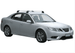 Супер аеродинамични СИВИ Yakima Flush греди за SAAB 9-3 седан и комби без надлъжни греди модел от 2003 до 2007 година